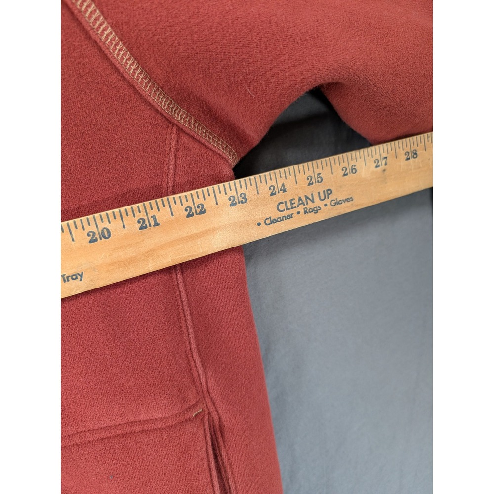 Columbia Sportswear Hoodie Mens Large Red Fleece Pullover Logo Vintage Style - Picture 4 of 7